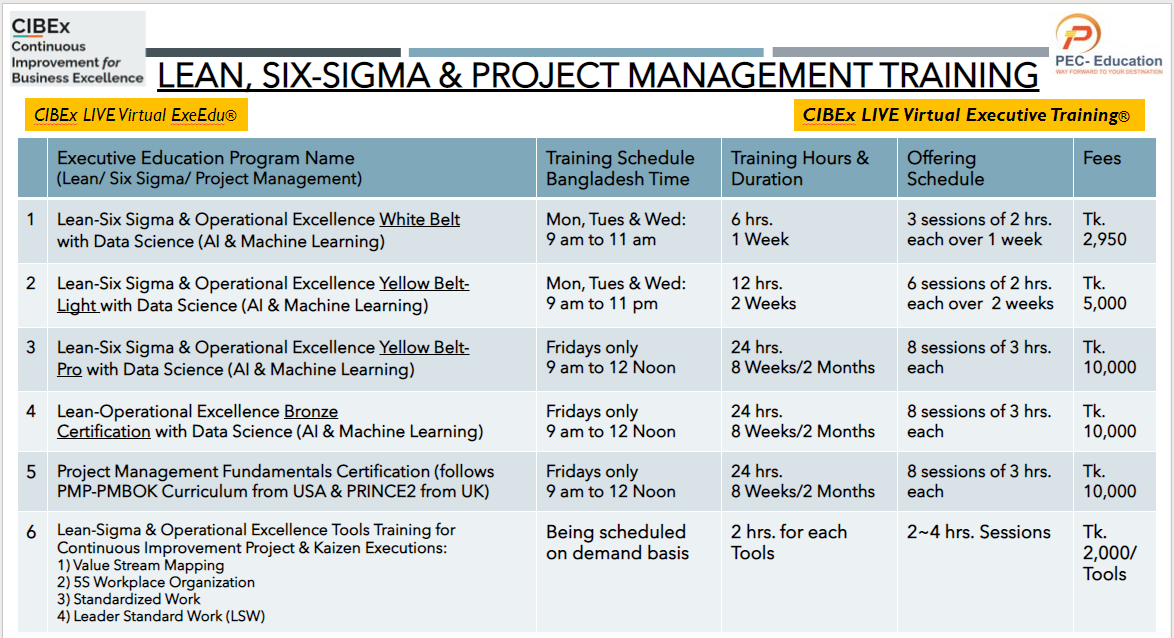 Lean Sigma Project Management PECEducation